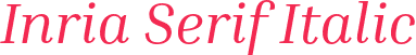 Inria Serif Italic